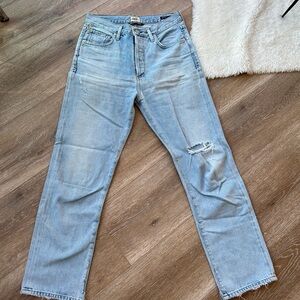 Citizens Of Humanity Light Blue Straight-Leg Jeans